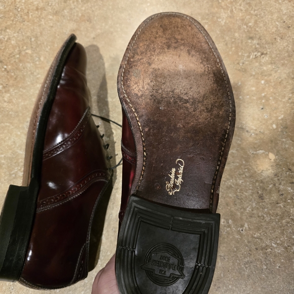 Florsheim Imperial Men\'s Size 8.5 Sadle Burgundy Leather Oxford Dress Shoes main image 5